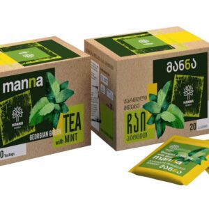 მწვანე ჩაი პიტნით ორგანული პრემიუმ ხარისხი (ერთჯერადი შეფუთვა)