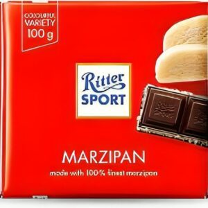 შოკოლადი /რიტერ სპორტი/ შავი, მარციპანის შიგთავსით 100 გრ