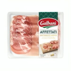გალბანი ხორცის ასორტი 110გ. (PROSCIUTTO CRUDO, COPPA, SALAME)